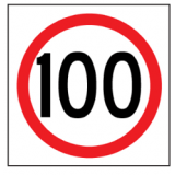 Temporary Traffic Signs 100 IN ROUNDEL