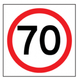 Temporary Traffic Signs 70 IN ROUNDEL