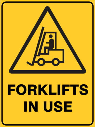 Warning Forklifts In Use
