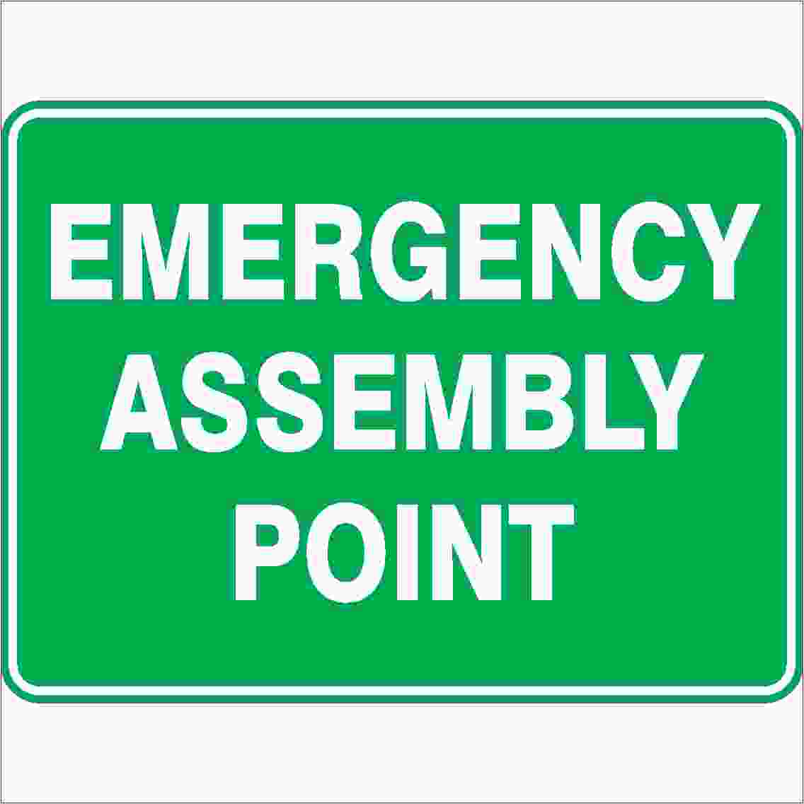 Emergency Signs EMERGENCY ASSEMBLY POINT