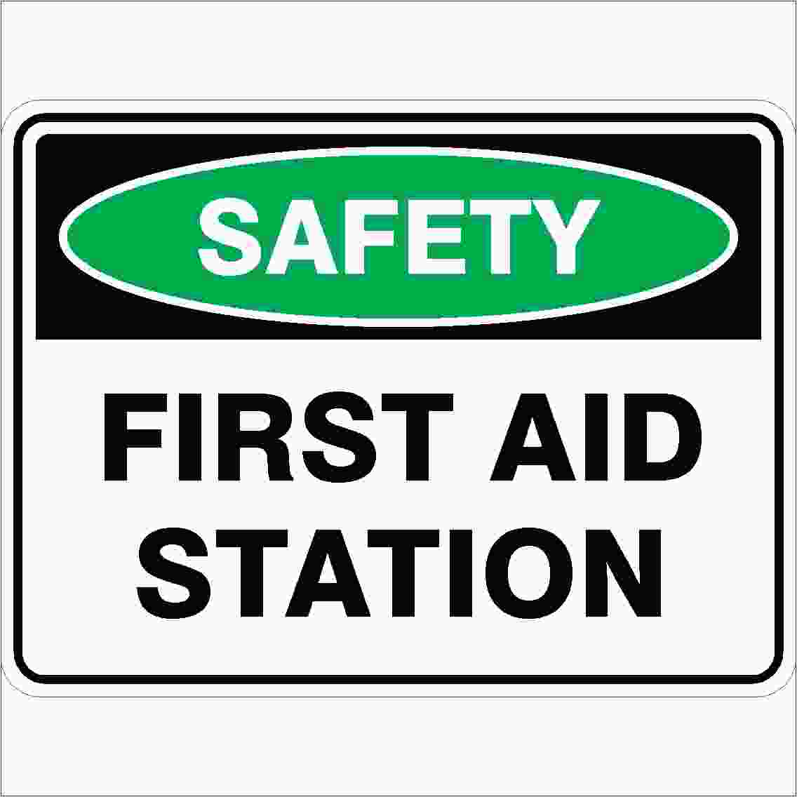 Emergency Signs FIRST AID STATION