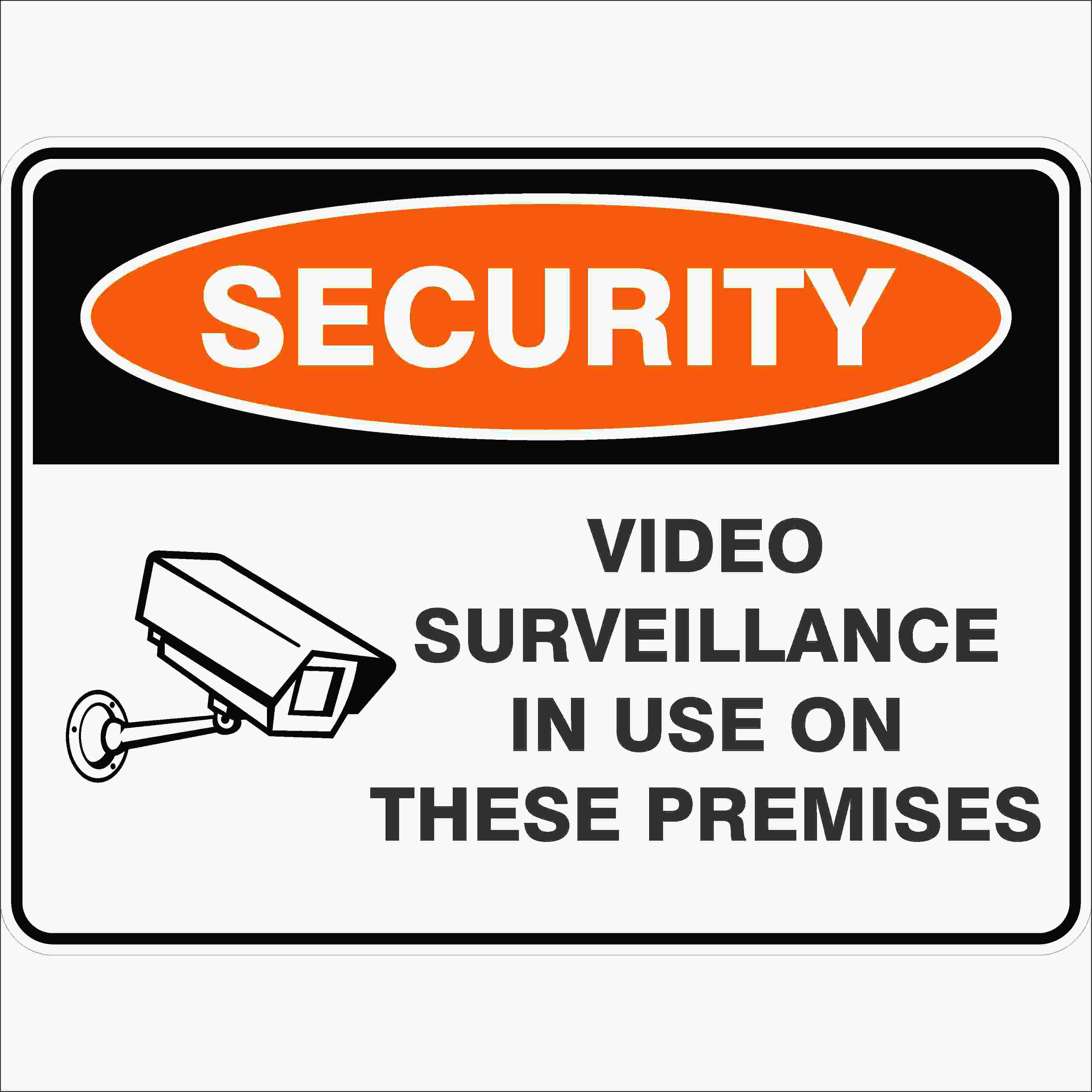 Security Signs VIDEO SURVEILLANCE IN USE ON THESE PREMISES - 2