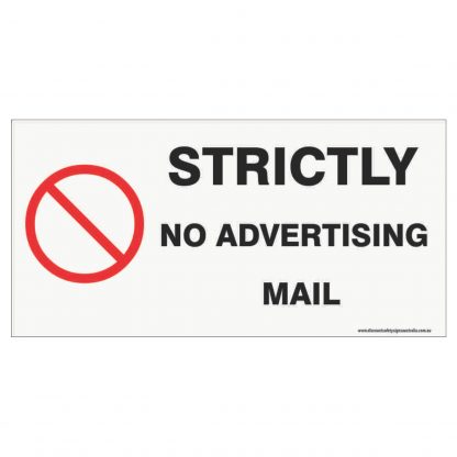 Strictly No Advertising Mail  Long