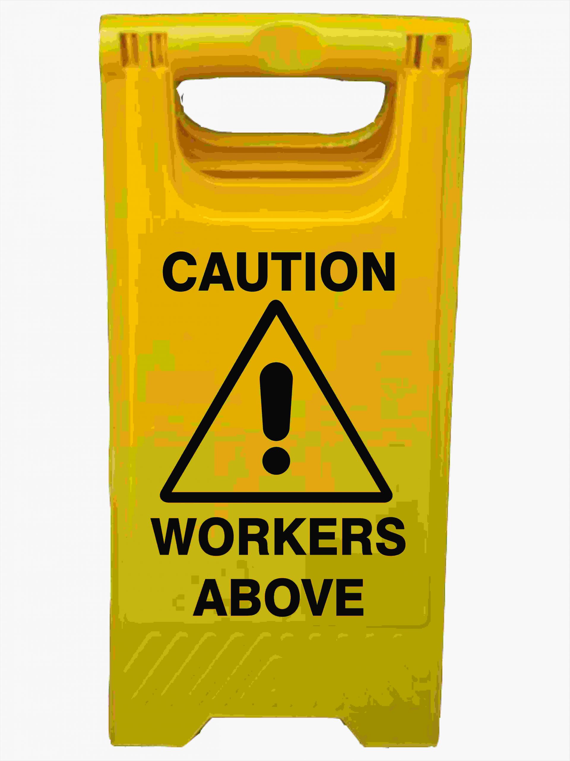 CAUTION WORKERS ABOVE A-Frame Signs