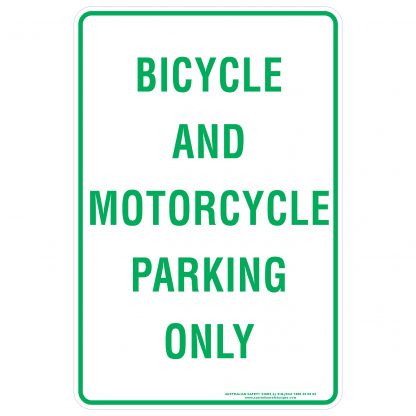 Bicycle And Motorcycle Parking Only