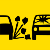 Temporary Traffic Signs LOOSE STONES PICTOGRAM