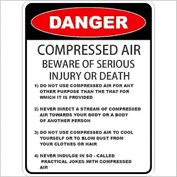 Compressed Air Detailed Discount Safety Signs New Zealand