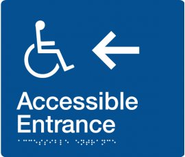 Braille Signs Accessible Toilet Sign DT-SILVER