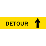 Temporary Traffic Signs DETOUR (ARROW UP)