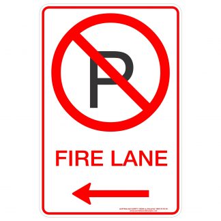 Fire Lane P Arrow Left