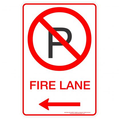 Fire Lane P Arrow Left