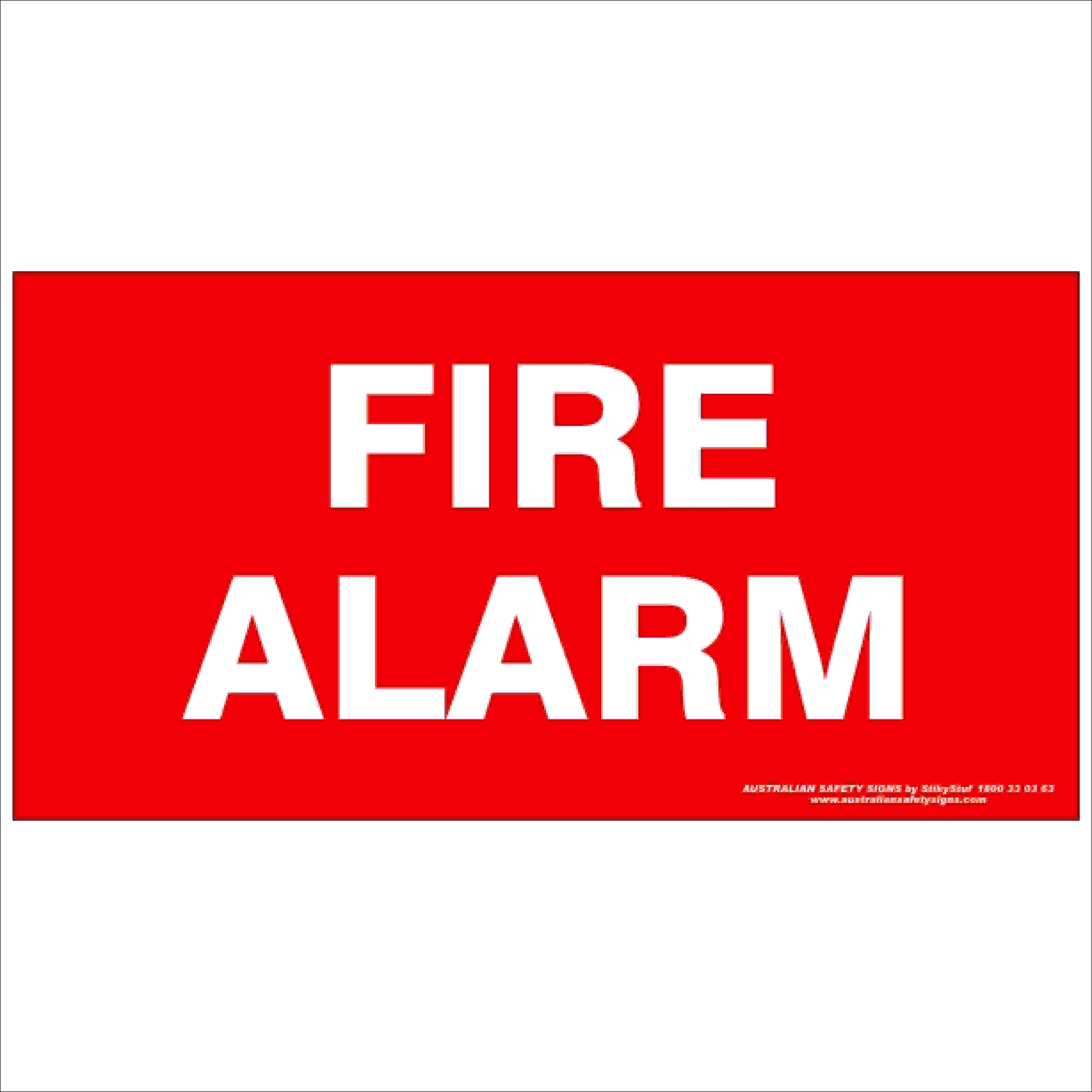 Fire Safety Signs FIRE ALARM 350