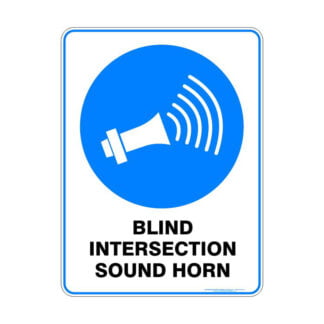 Mandatory Blind Intersection Sound Horn