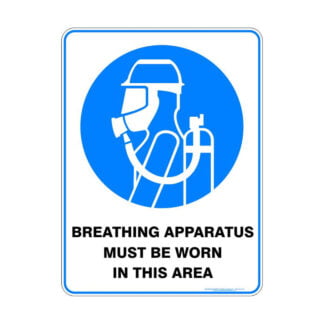 Mandatory Breathing Apparatus Must Be Worn In This Area