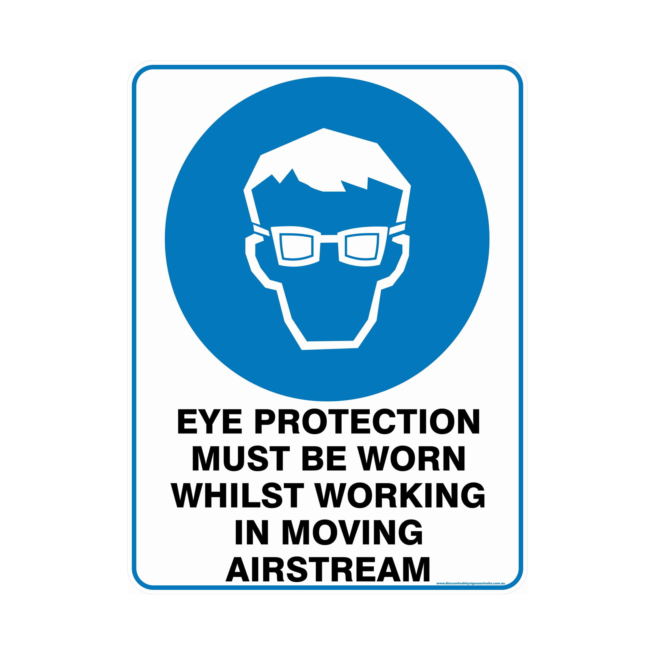 Eye Protection Must Be Worn Whilst Working In Moving Stream