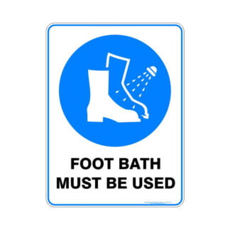 Foot Bath Must Be