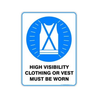 High Visibility Clothing Or Vest Must Be Worn