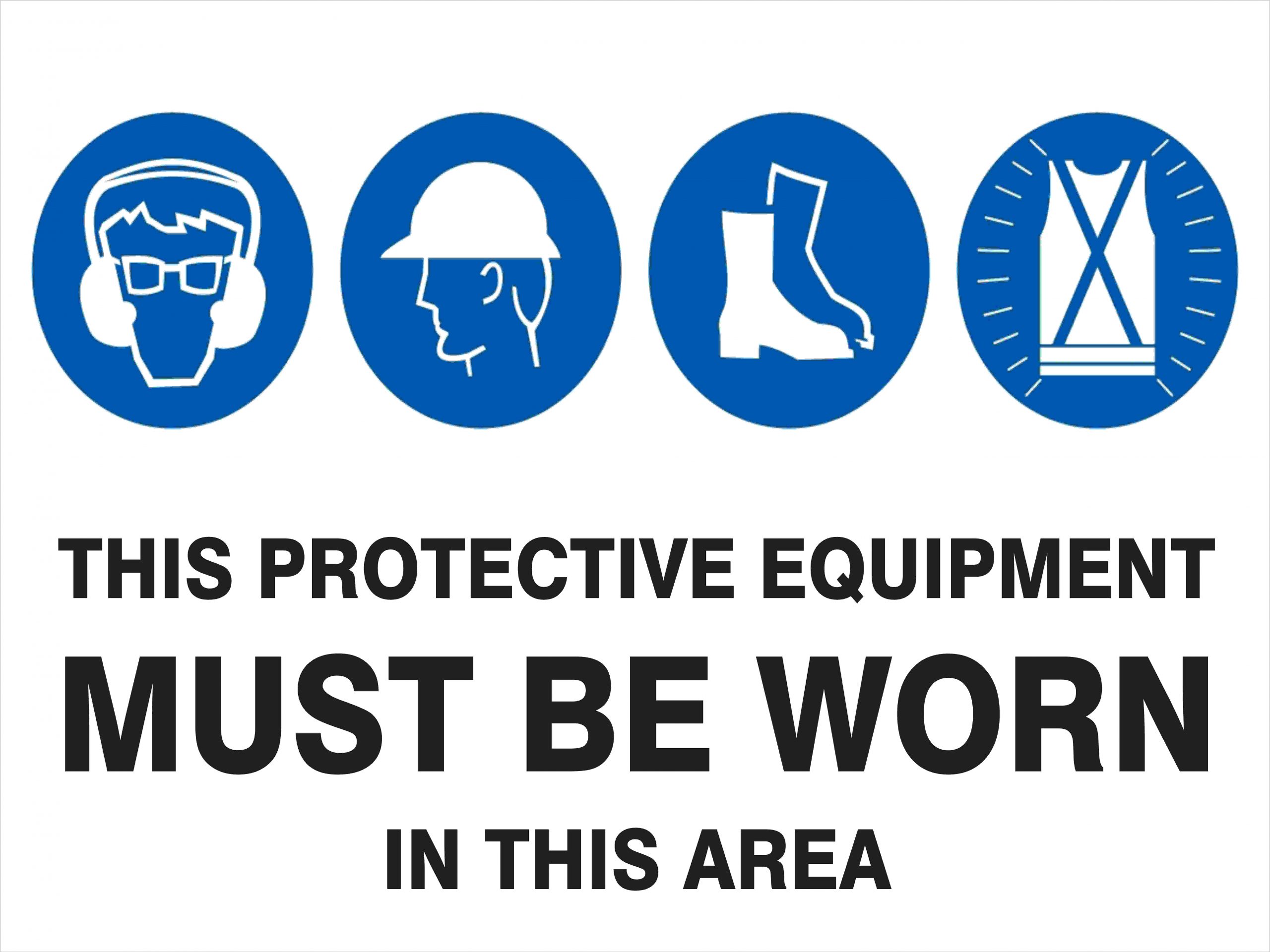 Multi-Condition PPE Signs MULTIPLE CONDITION - IN THIS AREA