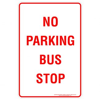 No Parking Bus Stop