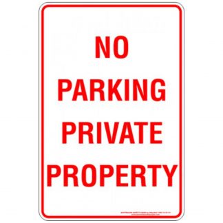 No Parking Private Property