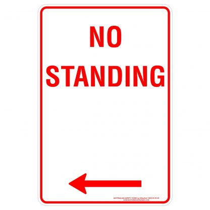 No Standing Arrow Left