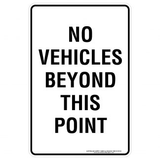 No Vehicles Beyond This Point