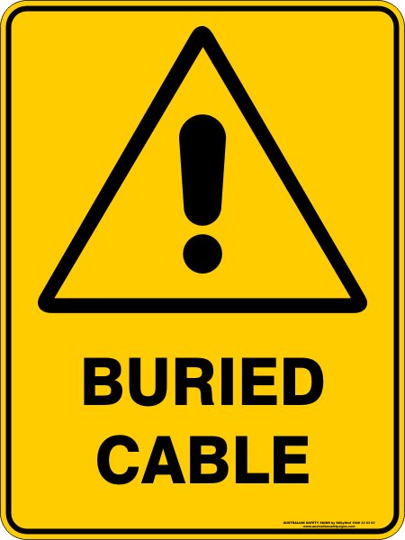 Warning Signs BURIED CABLE