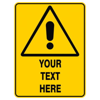 Warning Warning Sign - Custom