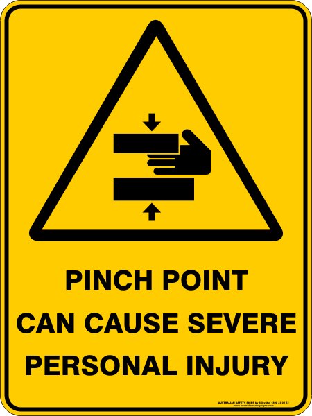 Warning Signs PINCH POINT CAN CAUSE SEVERE PERSONAL INJURY