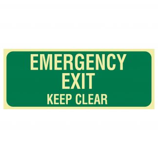 Exit Sign - Emergency Exit Keep Clear