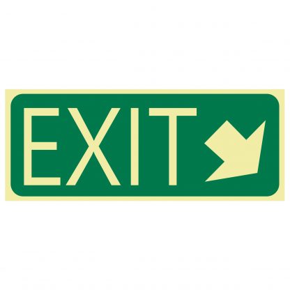 Exit Sign - Exit Arrow Bottom Right