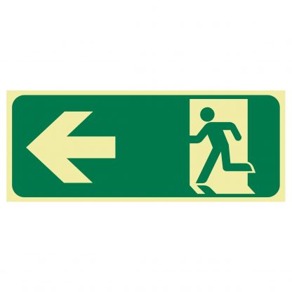 Exit Sign - Running Men Arrow Left