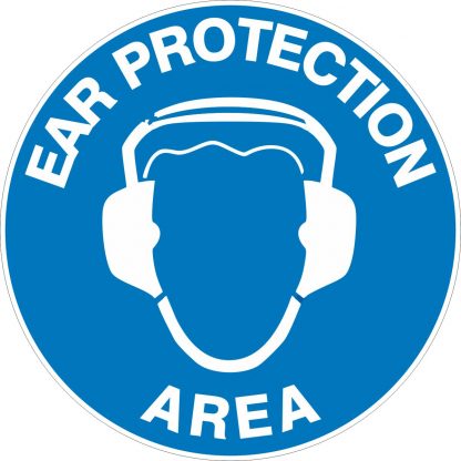 Ear Protection Area - Floor Marker