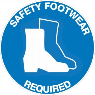 Safety Footwear Required - Floor Marker