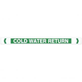 Cold Water Return Pipe Markers