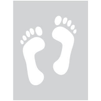 Foot Print Stencil