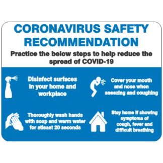 Coronavirus Safety Hand And Hygiene Recommendation
