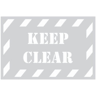 Keep Clear Stencil