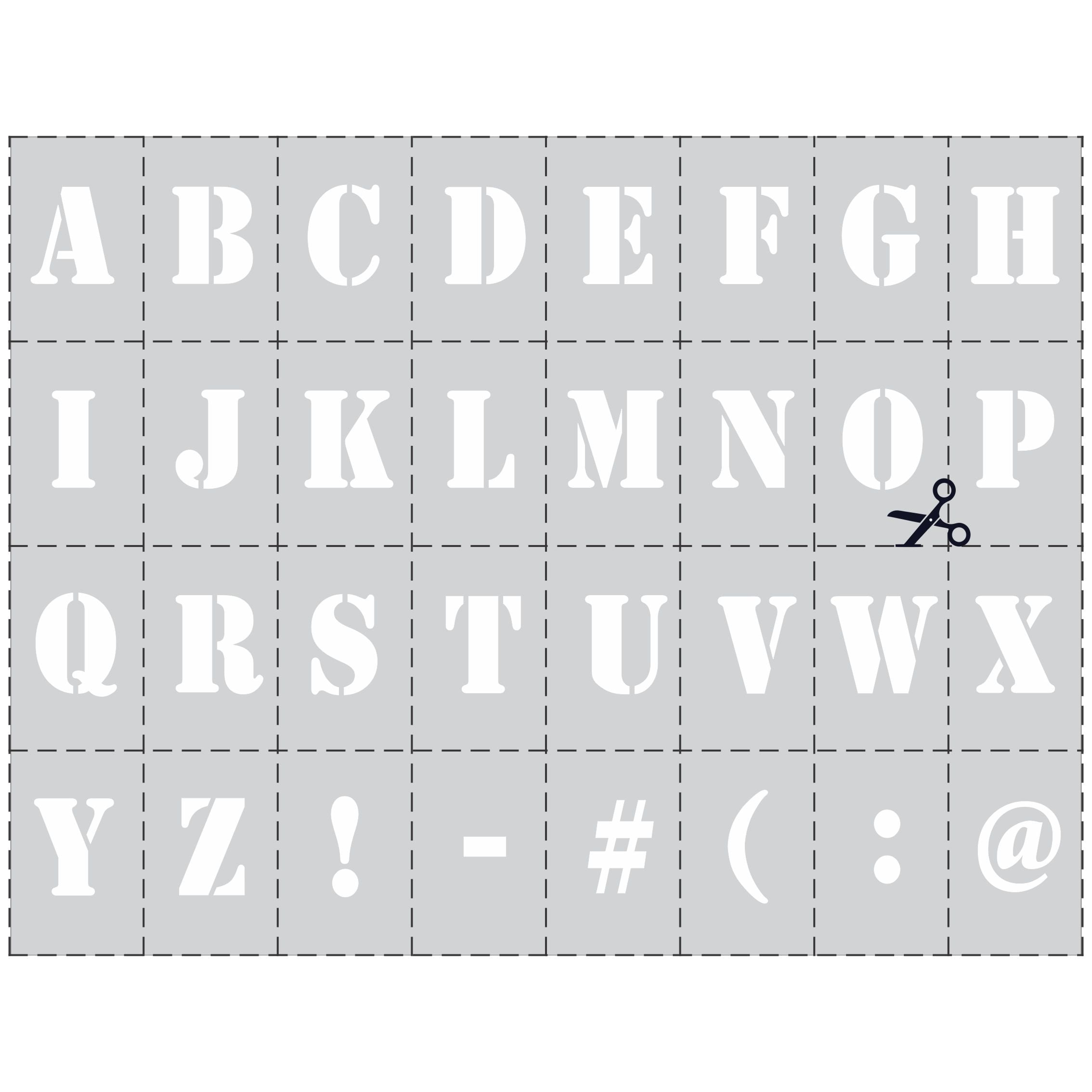 Alphabet Number Stencil Svg Army Letter Stencil Svg, 41% OFF