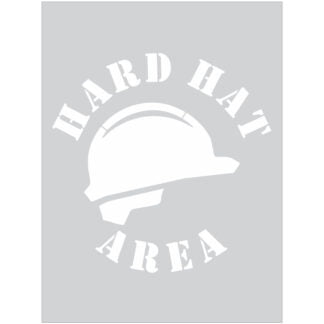 Hard Hat Area Stencil