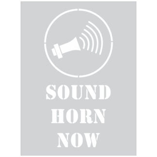 Sound Horn Now Stencil