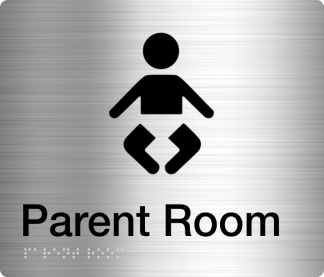 Parent Room Stainless Steel (Braille)