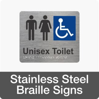 Stainless Steel Braille Signs