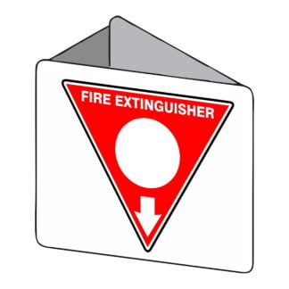 3d Fire Extinguisher Sign - Powder