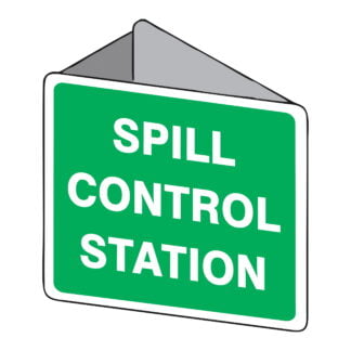 3d Spill Control Station Sign