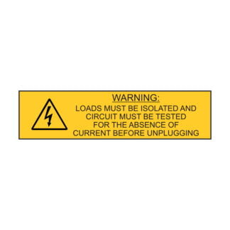 Loads Must be Isolated - 80mm x 20mm