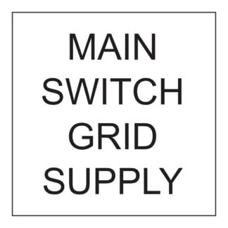 Main Switch Grid Supply- 15mm x 15mm