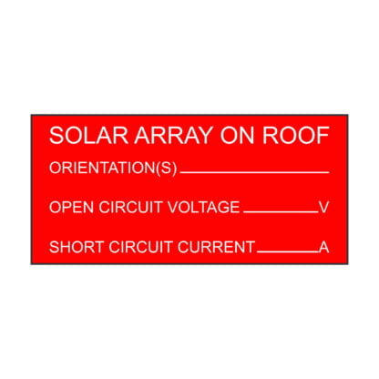 Solar Array on Roof - 85mm x 40mm