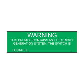 Warning This Premise Contains - 100mm x 30mm