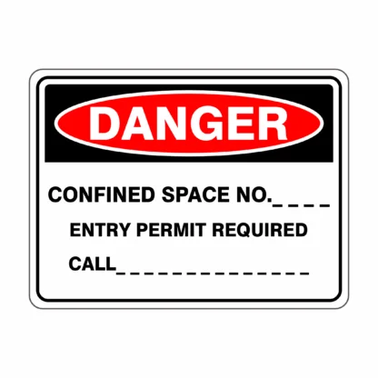 Confined Space No. Entry Permit Required
